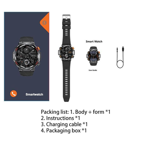 1.46 Inch HD Screen Smartwatch, Multi-functional Outdoor Sports Fitness Tracker, Wireless Receiving & Calling Multi-sport Mode Pedometer, Waterproof Watch with LED Light for Android  iOS Men & Women