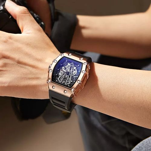 Large dial men's quartz watch waterproof sports watch square men's watch luminous watch