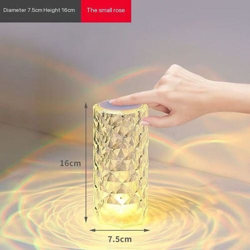 Creative gift atmosphere lamp rose decorative table lamp bedside charging night light