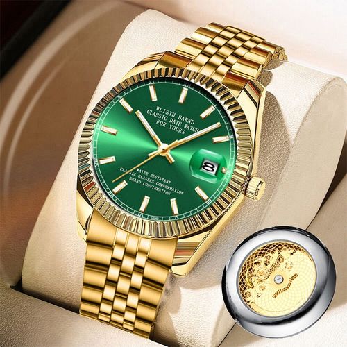 Swiss brand new business men's watch waterproof luminous double calendar watch high-end business men's watch quartz watch
