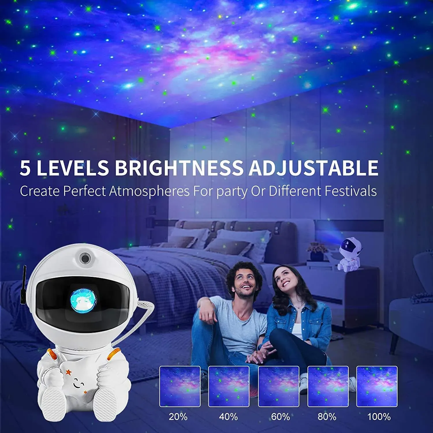 Astronaut Astronaut Galaxy Projector Night Light