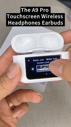 Latest hot-selling wireless Bluetooth earphones Color LED Touch Screen Noise Cancelling Headphones with Long Battery Life