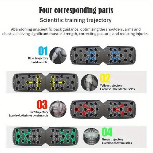 1pc Multifunctional Push-Up Board - Home Gym Exercise Equipment, Push-Up Assistant, Chest Muscle Trainer, Strength Training Gear