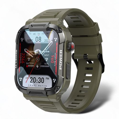 2025 Hot Selling MK66 Rugged Tactical Smart Watch Men Long Standby BT D Call Sport Outdoor Smartwatch homre