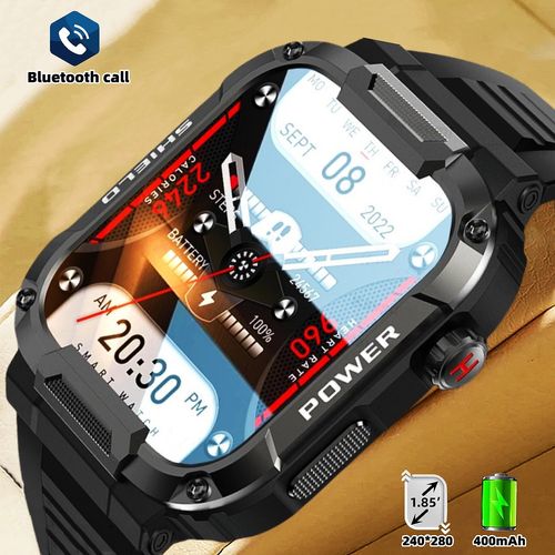 2025 Hot Selling MK66 Rugged Tactical Smart Watch Men Long Standby BT D Call Sport Outdoor Smartwatch homre