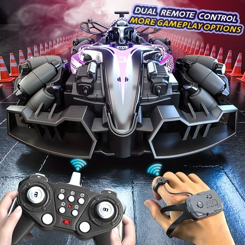 Gesture Hand Remote Control Car 2.4Ghz 4WD 360°Rotation Drift RC Stunt Racing Car with Light & Sound & Spray Toys Car