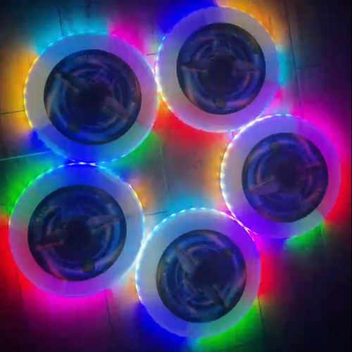 🔥🔥🔥2025 Accra Smart Auto Light up 360 LED Flying Disc  Frisbee for  Outdoor & Beach & Camping Games