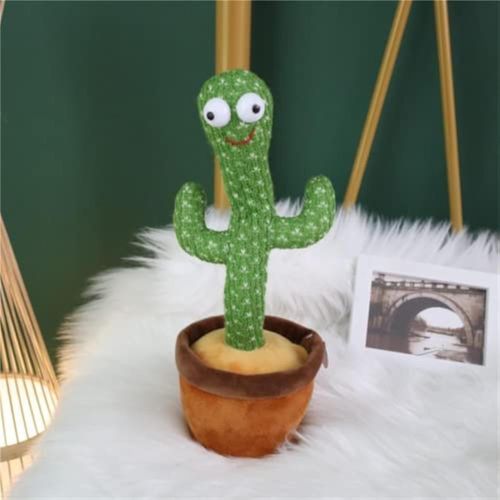 🌵​​🌵🌵Cacto dançante de pelúcia com carregamento recarregável​, cante 120 músicas, gravação, repete o que você diz e emite luzes coloridas, presentes de brinquedos divertidos para meninos e meninas