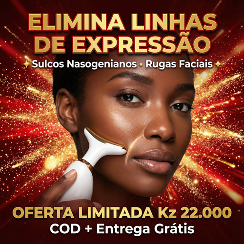 💖🔴🌸Bastão Emagrecedor Facial 7 Cores - 👑Antienvelhecimento para Rosto, Pescoço e Olhos Firmes! 🦋💫