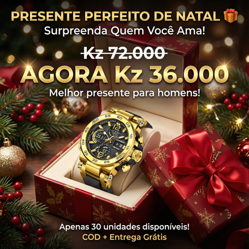 🇦🇴Estilo Premium para Luanda |Relógio Masculino Esportivo Duplo Display ⌚🔥 À Prova de Água 💧 | Noturno Luminoso 🌙 | Perfeito para Homens de Luanda💎⌚