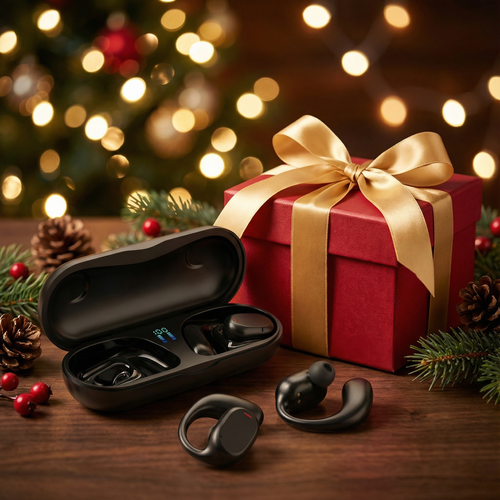 Luanda 🎧🔥 | Auricular Bluetooth Sem Fios com Display Digital 📊 Som Claro 🔊, Chamadas Nítidas 📞 e Bateria Extra Longa 🔋 Perfeito para Trabalho 💼, Desporto 🏃‍♂️ e Viagens ✈️