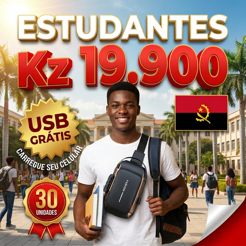 🚨🔥🇦🇴 PROMOÇÃO ESPECIAL LUANDA!—🔒🛡️Bolsa Peitoral Masculina com Cadeado + Porta USB 🔋⚡—📱💼Grande Capacidade para Telemóvel e Acessórios—🕶️Design Moderno e Antifurto—🚶‍♂️Perfeita para Trabalho, Passeio e Dia a Dia— Entrega Grátis + COD! 🚚