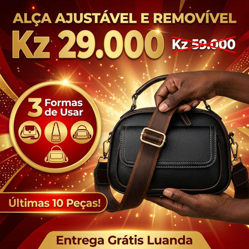 🇦🇴✨ NOVA MODA FEMININA EM LUANDA!—👜 Bolsa Elegante e Moderna—👠 ✨ Super Leve e Confortável—👗 Perfeita para Trabalho, Passeio e Compras—🔥 Estilo Luxuoso que Combina com Qualquer Look—🚚 Entrega Grátis + Pagamento na Entrega
