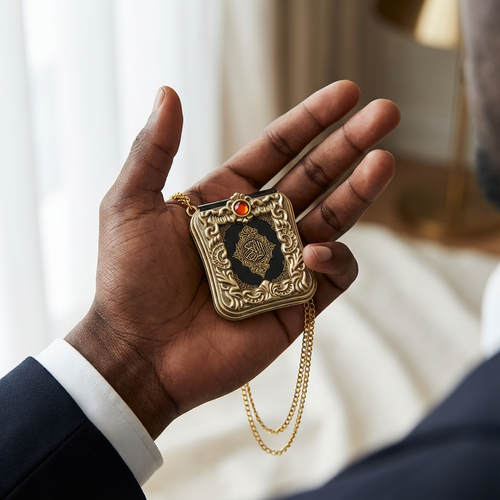 📖📖Mini Real Paper Quran Keychain – Readable Arabic Muslim Gift | Durable Gold Religious Hanging Jewelry