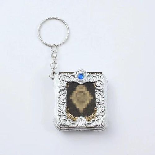 📖📖Mini Real Paper Quran Keychain – Readable Arabic Muslim Gift | Durable Gold Religious Hanging Jewelry