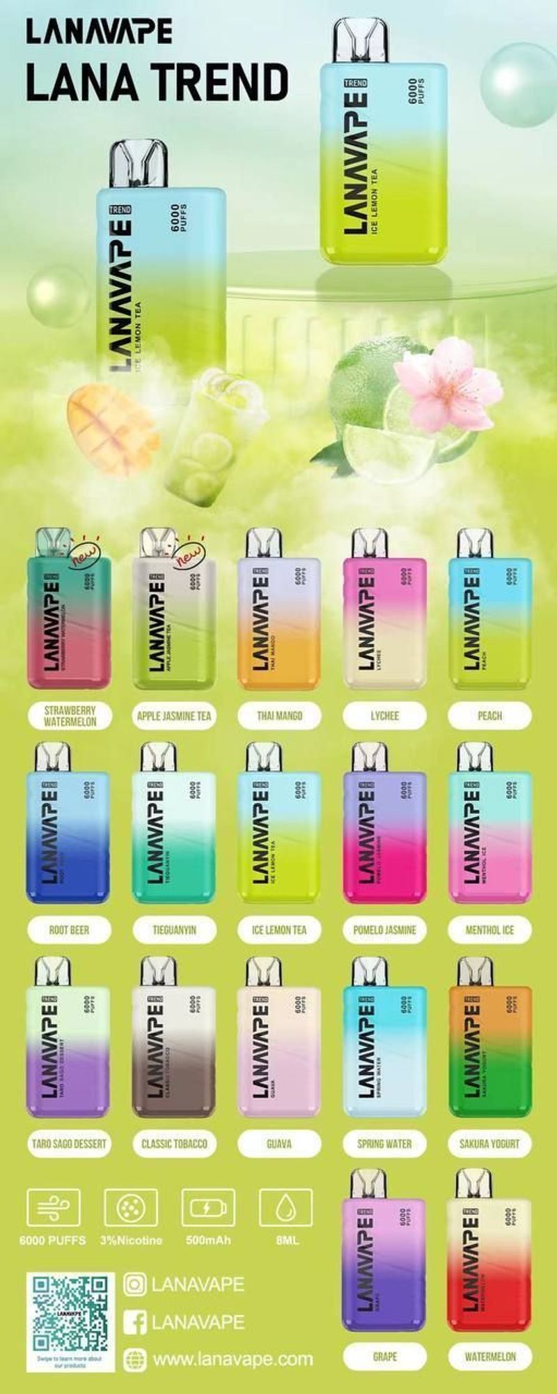 LANABARBC6000口電子煙