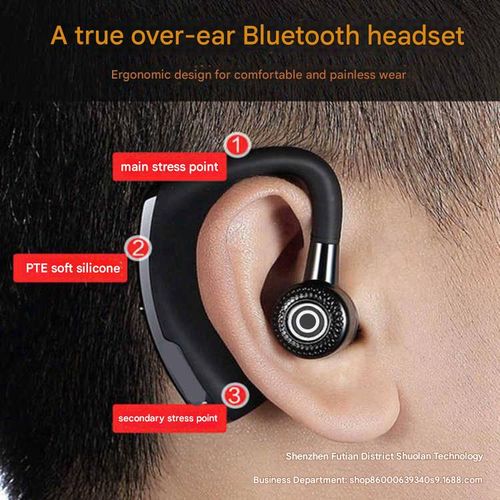 V8 Wireless Sports Business Bluetooth Earphone (single earbud)