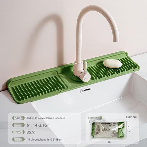 Button silicone faucet drain pad kitchen sink storage pad wash basin leak-proof non-slip pad