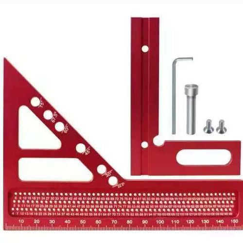 Aluminum alloy woodworking right-angle triangle ruler