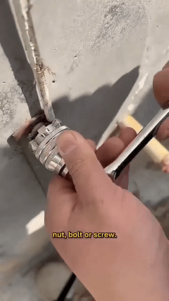 Magic Socket: Adjustable hex socket ratchet wrench, multi-functional for use with power drills for tightening screws.