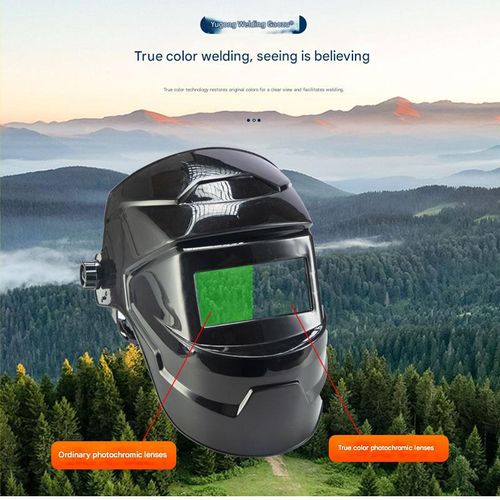 Welder's mask true color change light style