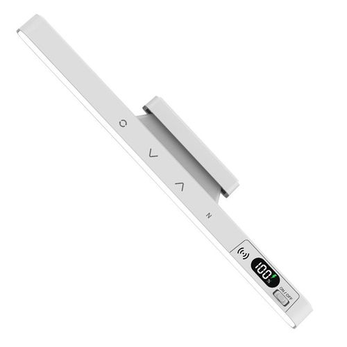 Cool and stylish magnetic LED desk lamp with long battery life, ideal for dorm rooms. Rechargeable, remote-controlled, and can be used while plugged in. Features a battery level indicator.