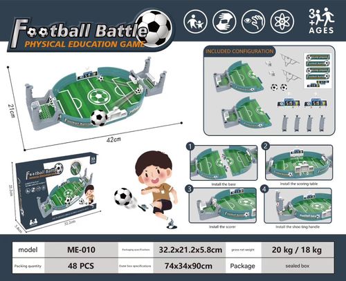 Table football two-player game table