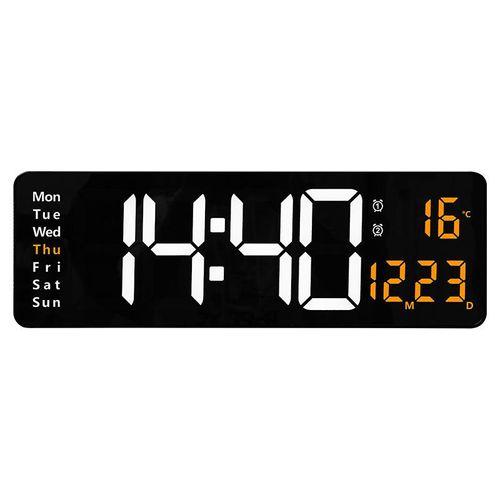 16-inch large screen functional display digital clock, simple living room wall clock, LED wall clock 6626