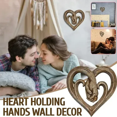 Heart Holding Hands Wall Decor - Forever Love