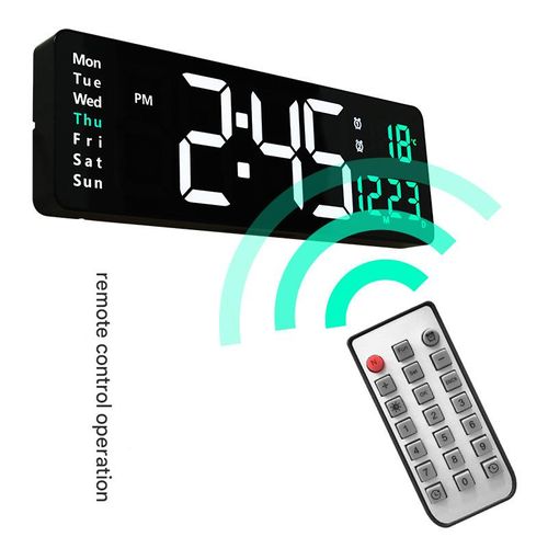 16-inch large screen functional display digital clock, simple living room wall clock, LED wall clock 6626
