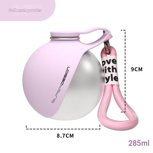 304 Stainless Steel Water Bottle — Round Portable Travel Cup285ML