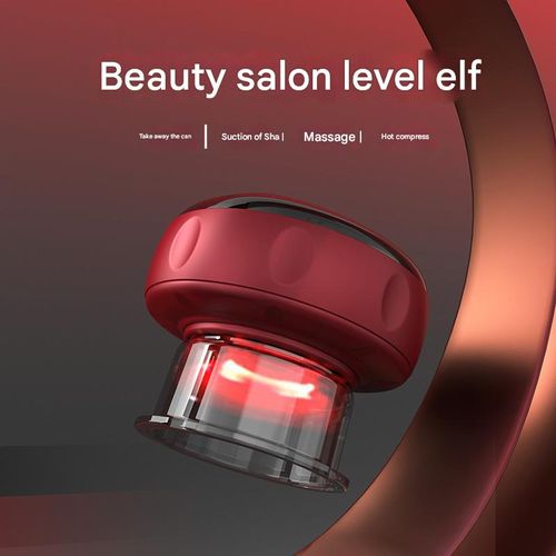 Smart Vacuum Cupping and Gua Sha Instrument, Electric Breathing Heating Gua Sha Massager, Meridian Dredging and Massage Instrument, Suction Gua Sha Device