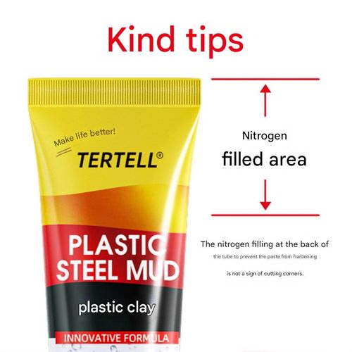 Yellow and black epoxy putty, white anti-mildew sealant, ceramic adhesive for kitchens, bathrooms, toilets, and sinks (120ml with nozzle, cap, and professional scraper).