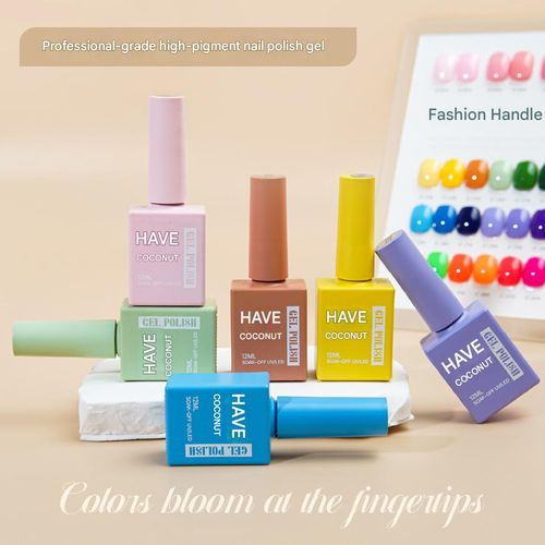 Customized nail polish gel, one bottle per color, 48 colors of nail polish gel, complete set of nail art gel polish.