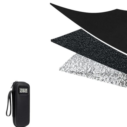 Portable insulin cooler with temperature display for outdoor travel - TSA approved insulated cooling bag.