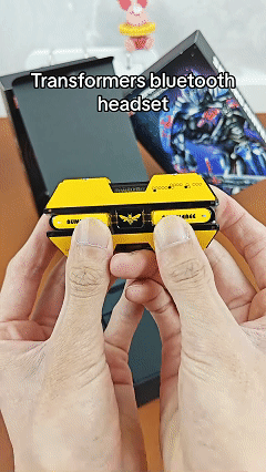 Official licensed Transformers collaboration T01 mecha-style true wireless Bluetooth earbuds with gaming-grade sound quality.