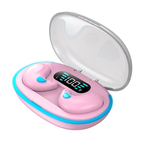 X55 Wireless Bluetooth Earbuds — Mini, Noise-Cancelling, Digital Display, Exclusive Mold, Touch Control (Designed for Sleep)