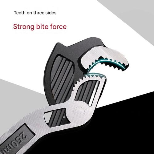 Complete tool guide: Multi-functional adjustable bathroom wrench, large diameter open-end wrench, self-locking universal wrench