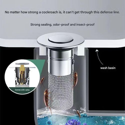 Washbasin Pop-up Drain Core — Sink Stopper & Leak Plug