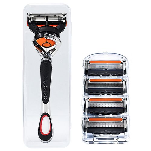 5-Blade Manual Razor (4 Cartridges + 1 Handle)