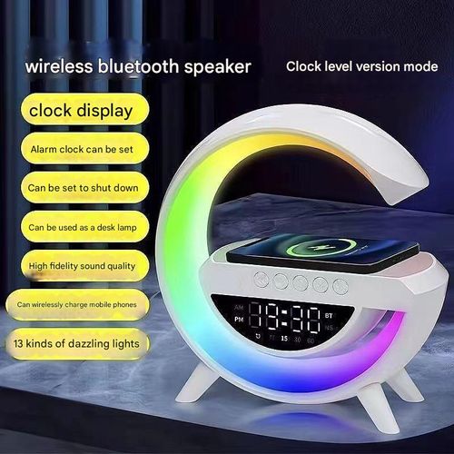 Big G2301 Bluetooth Speaker BT-3401 Ambient Light Voice Clock Wireless Mobile Sound
