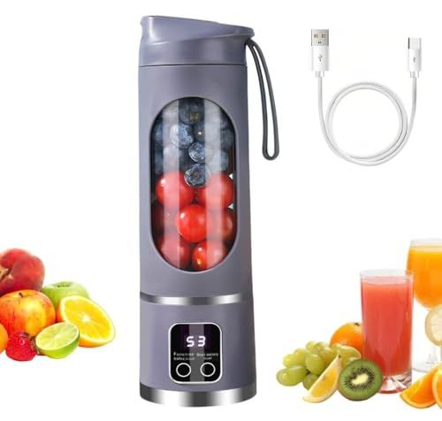 Portable, fully automatic, high-speed blender, small multi-functional juicer for home use, large capacity, rechargeable and wireless.