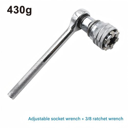 Magic Socket: Adjustable hex socket ratchet wrench, multi-functional for use with power drills for tightening screws.