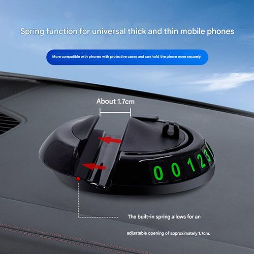 Car phone holder, temporary parking number plate, center console pad, dashboard navigation multi-functional anti-slip mat