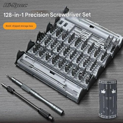 128-in-1 Precision Screwdriver Set, Disassembly and Repair Tool, Multifunctional Manual Screwdriver Roll-Type Set