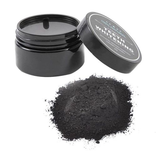 Mint-Flavored Coconut Shell Activated Charcoal Teeth Whitening Powder