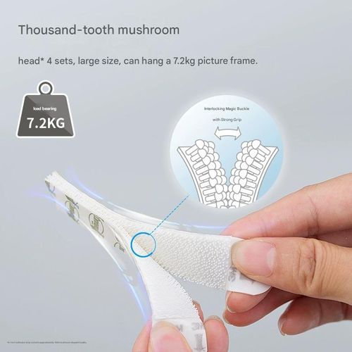 Magic buckle Velcro adhesive hooks, Highman brand, wall-mounted, traceless, creative, nail-free hooks for hanging pictures and photo frames.