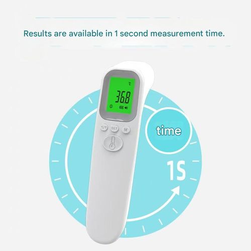 AD802 Handheld Infrared Forehead Thermometer, Non-contact Home Use Body Temperature Gun, Electronic Human Body Thermometer.  Uses 7号 (AAA) batteries. Batteries are not included and must be purchased separately.