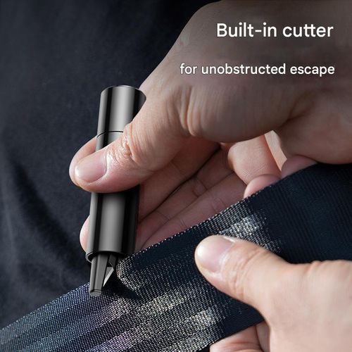 Baseus All-Metal Car Safety Hammer, a practical fire emergency escape and rescue tool, window breaker, and gift item.