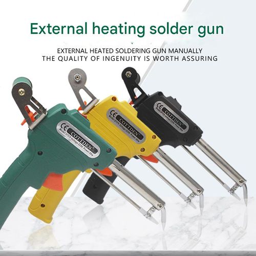 Internal heating type manual soldering gun set with soldering iron, UK plug, 220V.